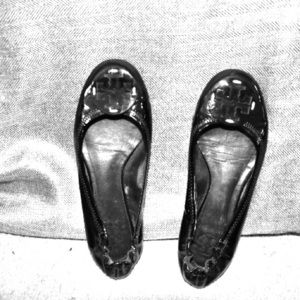 Tory Burch Black Patent Ballet Flats